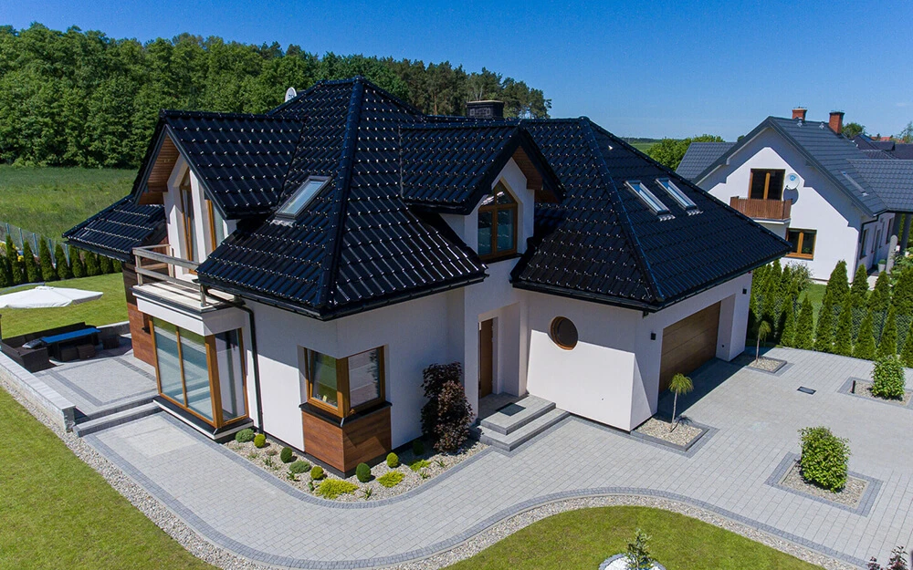 Керамическая черепица CREATON модель Titania черная глазурь Фото №0
